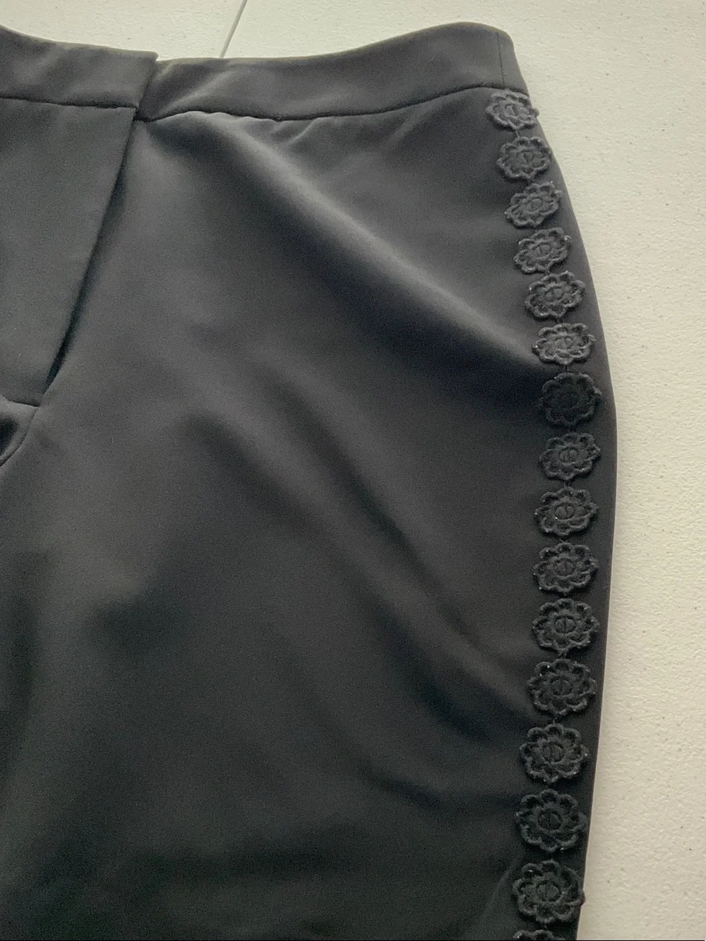 kate spade Black Slim Ponte Trousers